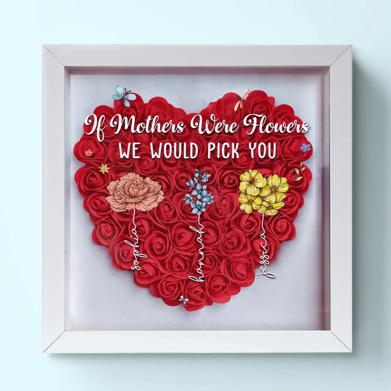 Mother's Day Floral Gifts for Mom - Flower Shadow Box