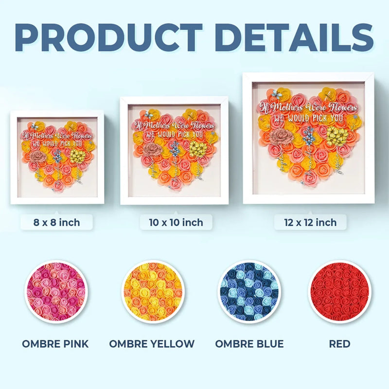 Mother's Day Floral Gifts for Mom - Flower Shadow Box
