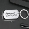 Always On My Mind, Forever In My Heart - Memorial Personalized Custom Keychain - Sympathy Gift For Family Members