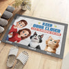 In A World Full Of Chaos, Cats Bring Peace - Cat Personalized Custom Home Decor Decorative Mat - House Warming Gift For Pet Owners, Pet Lovers