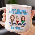 Custom Name Funny Mother Daughter Gifts - Personalized Marble Mug