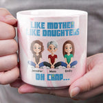 Custom Name Funny Mother Daughter Gifts - Personalized Marble Mug