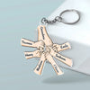 Where Love Grows - Family Personalized Custom Shaped Acrylic Keychain - Gift For Mom, Grandma