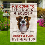 Custom Name Dog's House Gifts for Dog Lovers - Personalized Flag