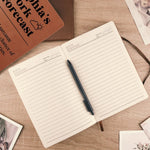 Custom Name Funny Work Forecast Gifts - Personalized Leather Journal
