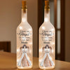 Gone But Never Forgotten - Memorial Personalized Custom Bottle Lamp - Sympathy Gift For Family Members