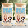 Best Friends Furever - Dog Personalized Custom Glass Cup, Iced Coffee Cup -  Gift For Pet Owners, Pet Lovers