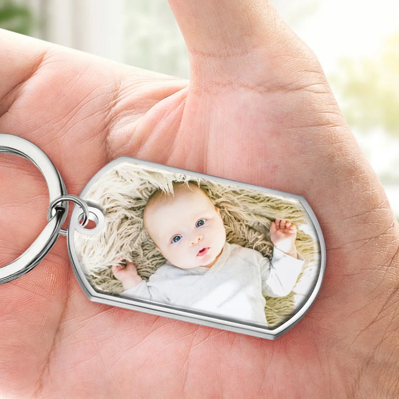 Custom Photo New Mom Gifts - Personalized Keychain