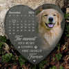 Custom Photo Loved Beyond Words, Missed Beyond Measure - Memorial Personalized Custom Heart Shaped Memorial Stone - Sympathy Gift For Pet Owners, Pet Lovers