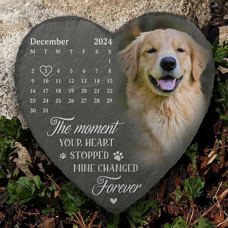 Custom Photo Loved Beyond Words, Missed Beyond Measure - Memorial Personalized Custom Heart Shaped Memorial Stone - Sympathy Gift For Pet Owners, Pet Lovers