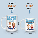 Custom Name Mother Daughter Gifts - Personalized Mugs