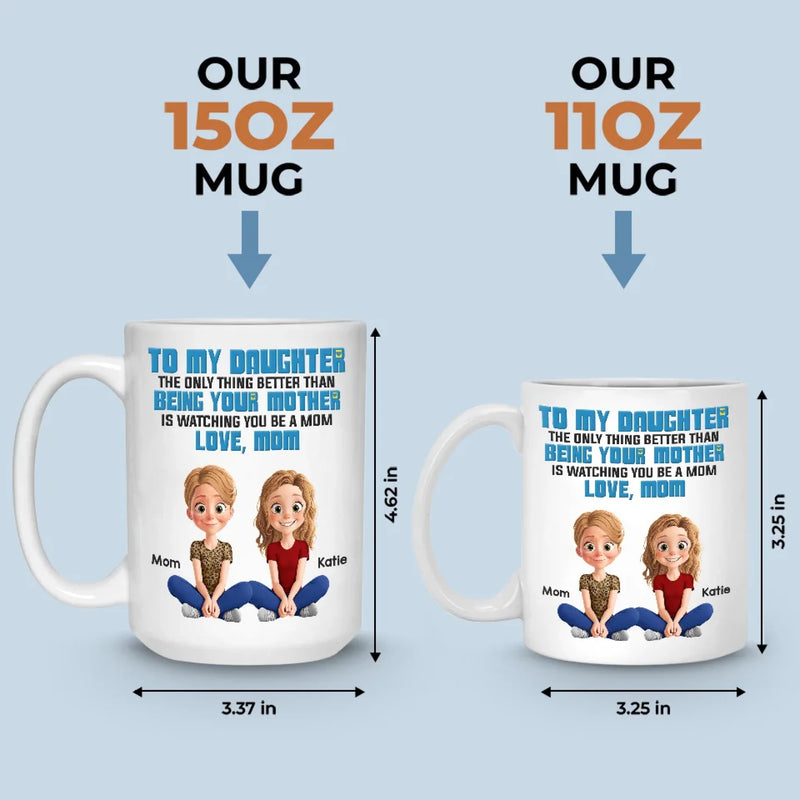 Custom Name Mother Daughter Gifts - Personalized Mugs