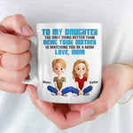 Custom Name Mother Daughter Gifts - Personalized Mugs
