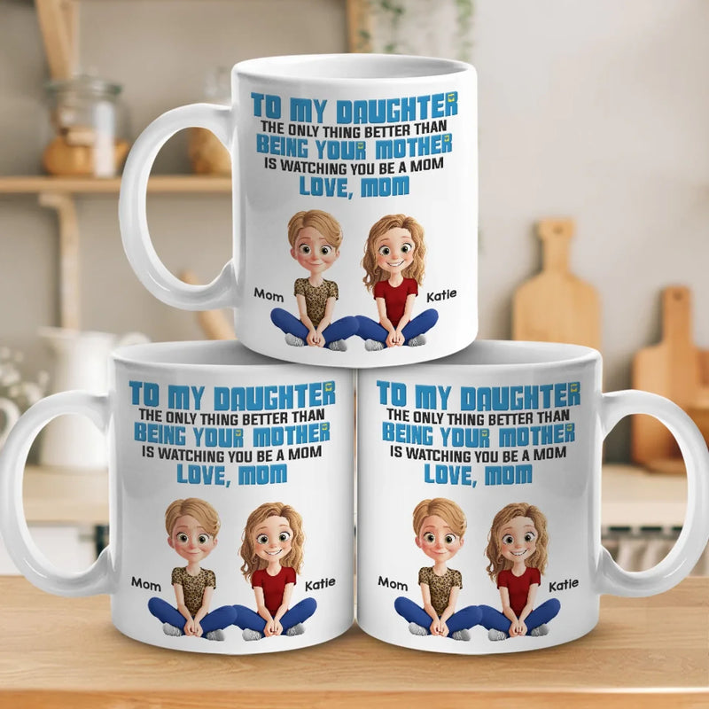 Custom Name Mother Daughter Gifts - Personalized Mugs
