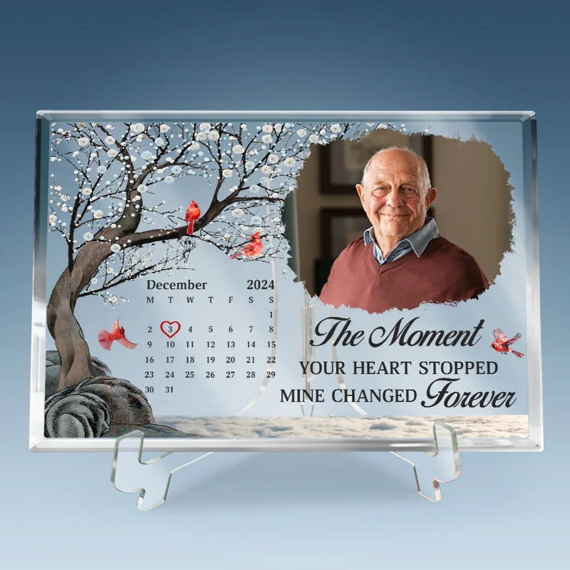 Custom Photo One Day, We’ll Meet Again In His Light - Memorial Personalized Custom Rectangle Shaped Acrylic Plaque - Sympathy Gift For Family Members