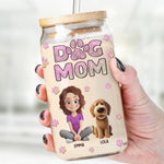 Custom Name Dog Mom Gifts for Women - Personalized Glass Cup