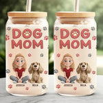 Custom Name Dog Mom Gifts - Personalized Glass Cup