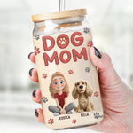 Custom Name Dog Mom Gifts - Personalized Glass Cup