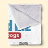Just Us And The Paws We Love - Dog Personalized Custom Blanket - Gift For Pet Owners, Pet Lovers