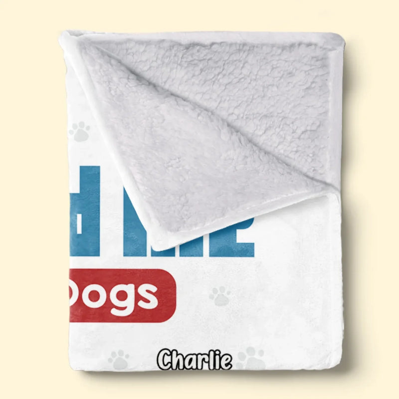 Just Us And The Paws We Love - Dog Personalized Custom Blanket - Gift For Pet Owners, Pet Lovers