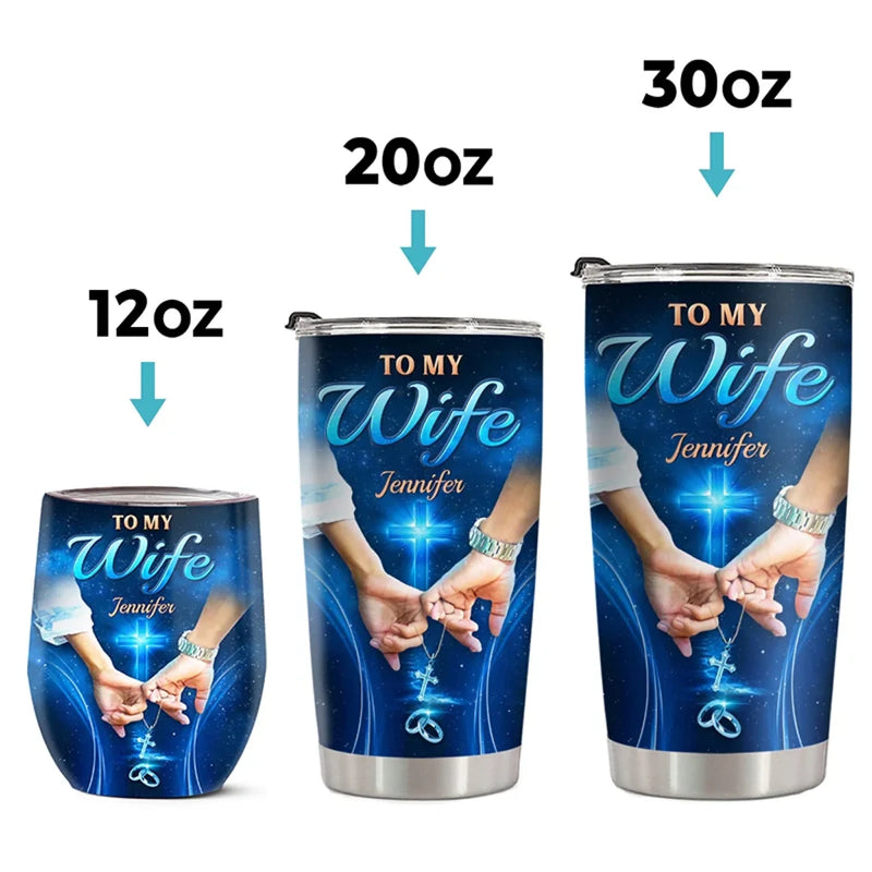 Custom Tumbler - Personalized Anniversary Wedding Gifts For Husband And Wife, Him And Her - Infinite Love, Infinite Us