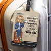 Travel Far, Live Fully - Travel Personalized Custom Luggage Tag - Holiday Vacation Gift, Gift For Adventure Travel Lovers
