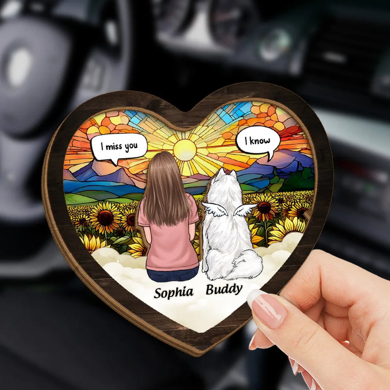 Custom Pet Memorial Gifts for Dog Lovers - Personalized Car Visor Clip