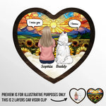 Custom Pet Memorial Gifts for Dog Lovers - Personalized Car Visor Clip