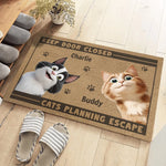 Custom Name Funny Cat Lover Gifts - Personalized Doormat