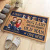 Love, Laughter And Wagging Tails - Dog Personalized Custom Home Decor Decorative Mat - House Warming Gift For Pet Owners, Pet Lovers