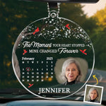 Custom Photo Memorial Calendar - Personalized Car Ornament