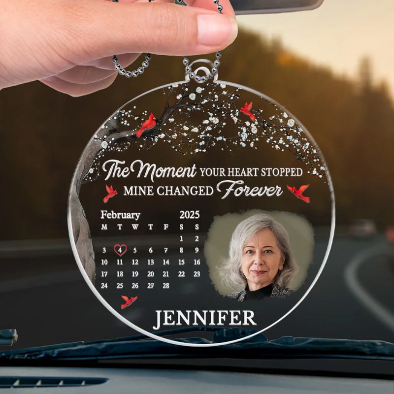 Custom Photo Memorial Calendar - Personalized Car Ornament