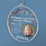 Custom Photo Memorial Calendar - Personalized Car Ornament