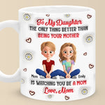 Custom Name Mother Daughter Gifts for Daughter - Personalized Mugs