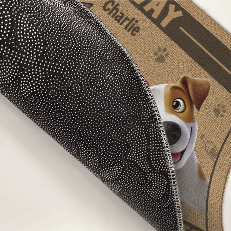 Treats Or Be Gone - Dog & Cat Personalized Custom Home Decor Decorative Mat - House Warming Gift For Pet Owners, Pet Lovers