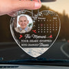 Custom Photo A Piece Of My Heart Left The Day God Called You Home - Memorial Personalized Custom Car Ornament - Acrylic Custom Shaped - Sympathy Gift For Family Members