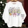 Grandma, The Heart Of Our Family - Family Personalized Custom Unisex Sweatshirt, Hoodie With Design On Sleeve - Gift For Mom, Grandma