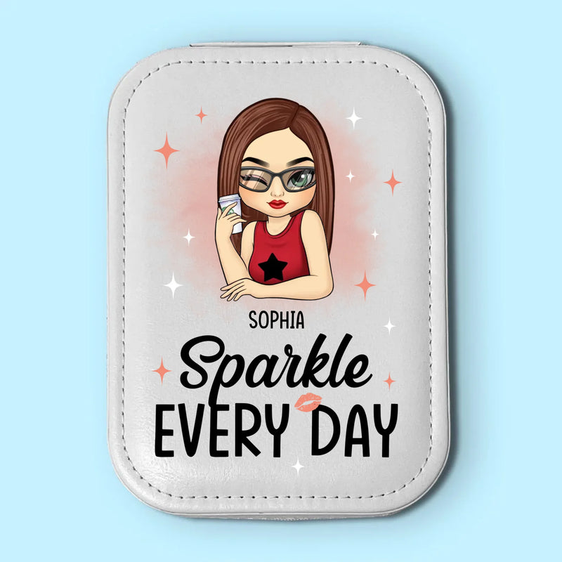 Shine Like You Mean It - Family Personalized Custom Jewelry Box LED Makeup - Gift For Yourself, Best Friends, Siblings, Family Members