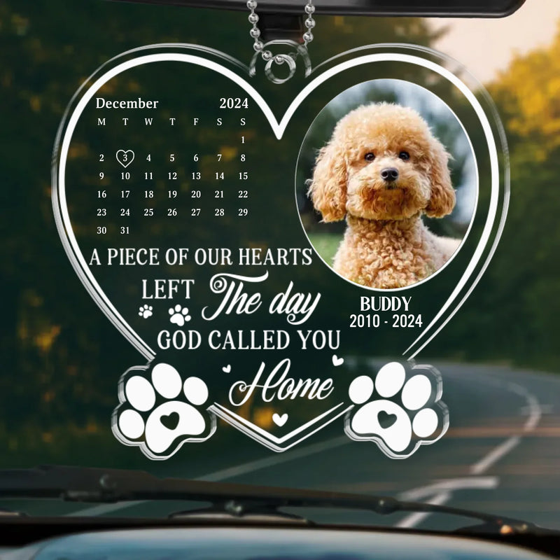 Custom Photo Forever My Furry Angel - Memorial Personalized Custom Car Ornament - Acrylic Custom Shaped - Sympathy Gift For Pet Owners, Pet Lovers