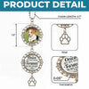 Custom Photo You Once By My Side Forever In My Heart - Memorial Personalized Custom Metal Car Hanging Ornament With Charm - Sympathy Gift For Pet Owners, Pet Lovers