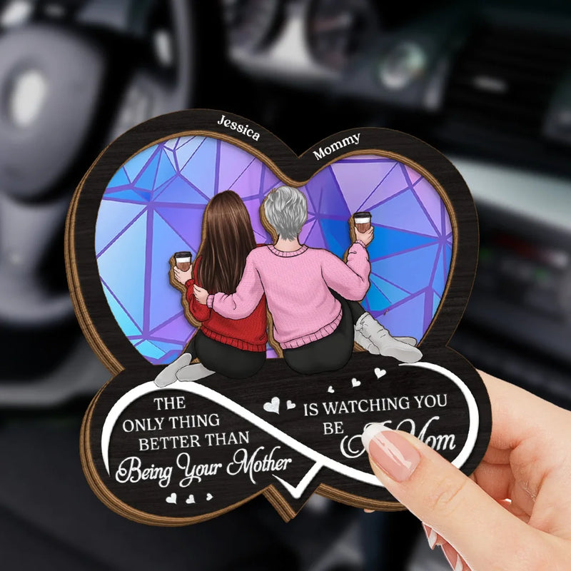 Custom Name Mother Daughter Gifts - Personalized Car Visor Clip