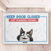Keep Door Closed, Cat Thinks It’s A Secret Mission		 - Cat Personalized Custom Home Decor Decorative Mat - House Warming Gift For Pet Owners, Pet Lovers