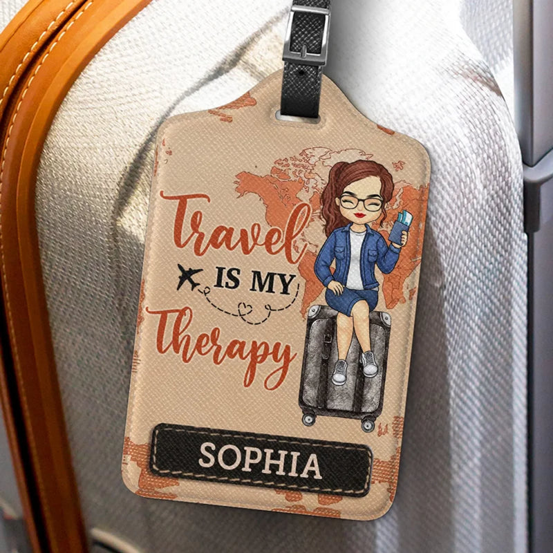 Wander Often, Wonder Always - Travel Personalized Custom Luggage Tag - Holiday Vacation Gift, Gift For Adventure Travel Lovers