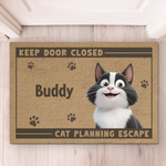 Custom Name Funny Cat Lover Gifts - Personalized Doormat