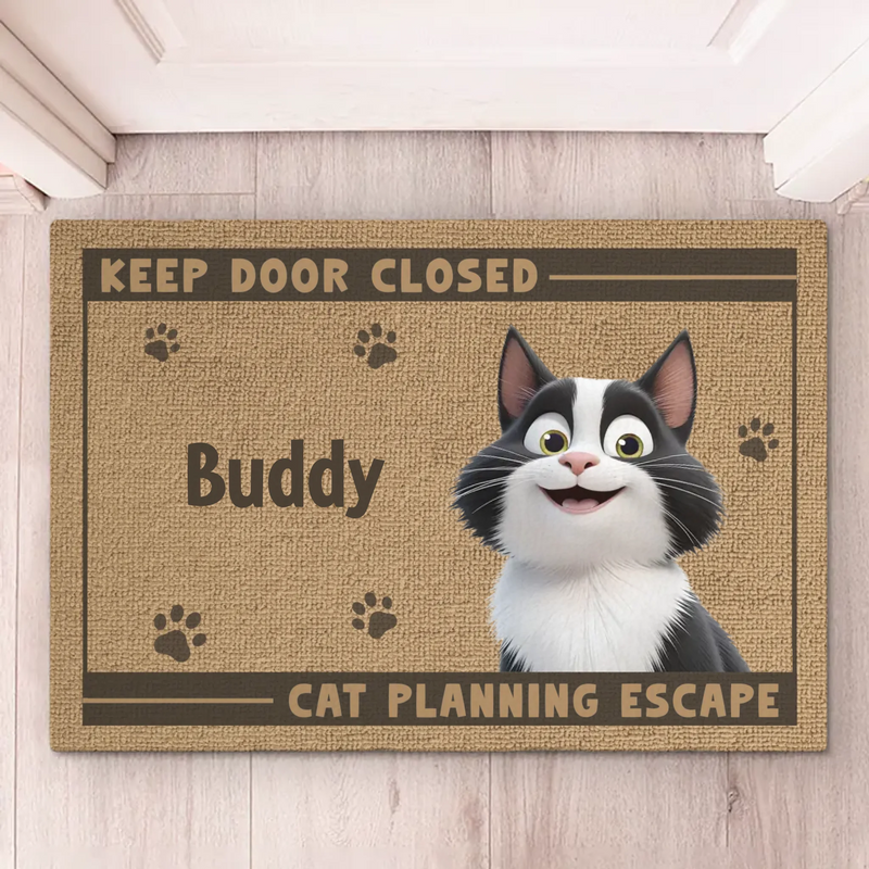 Custom Name Funny Cat Lover Gifts - Personalized Doormat