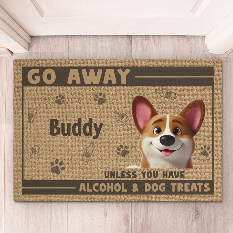 Custom Name Funny Pet Gifts for Dog and Cat Lovers - Personalized Doormat