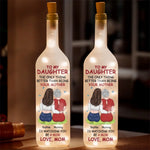 Custom Name Mother Daughter Gifts - Personalized Bottle Lamp