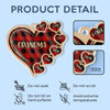 A Grandmother’s Heart Is A Home Where Love Never Fades - Family Personalized Custom Car Ornament - Acrylic Custom Shaped - Gift For Mom, Grandma