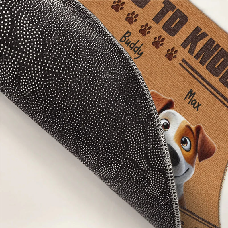 Custom Pet Name Dog Lover Welcome Gifts - Personalized Doormat