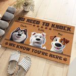 Custom Pet Name Dog Lover Welcome Gifts - Personalized Doormat